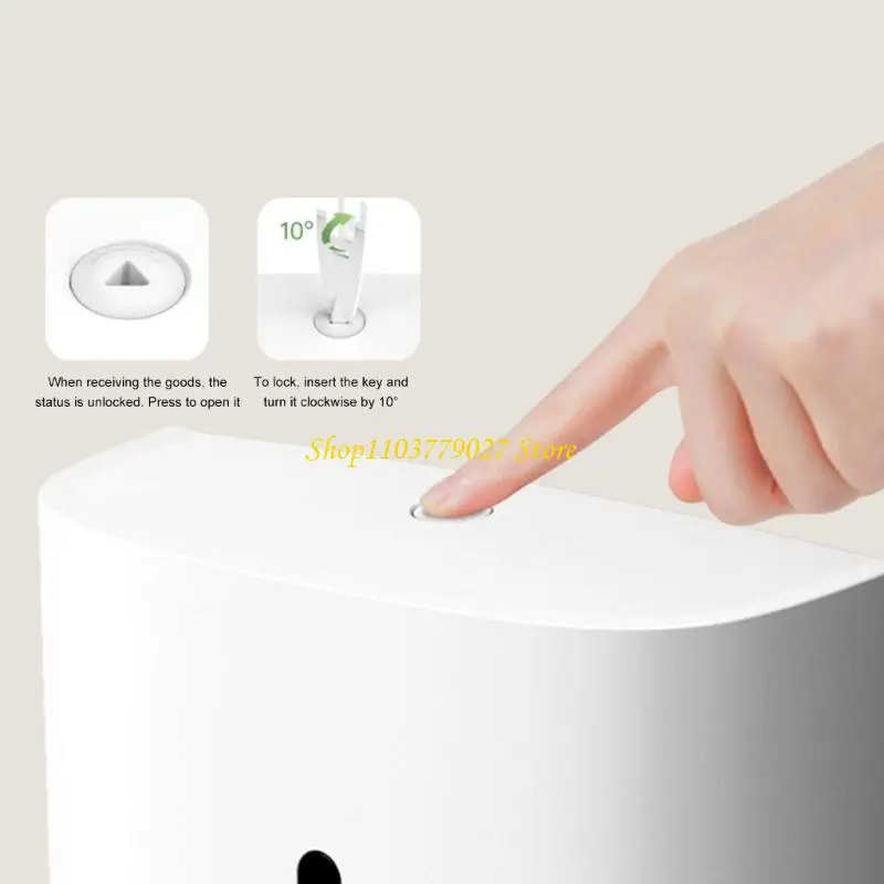 C4DF Large Capacity Bathroom Paper Towel Dispenser Easy to Install Tissue Holder Case