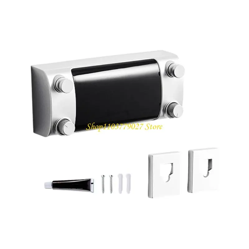 C4DF Retractable Clothesline Indoor Wall Mounted Expandable Laundry Drying Line With Double Steel Wire for Small Apartments