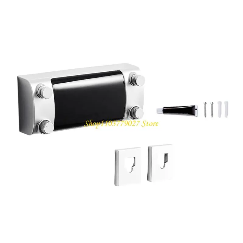 C4DF Retractable Clothesline Indoor Wall Mounted Expandable Laundry Drying Line With Double Steel Wire for Small Apartments