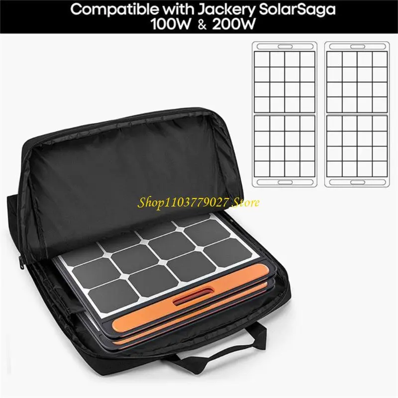 C4DF Sturdy Canvas Solars Panel Storage Bag for Safe and Secure Transportation