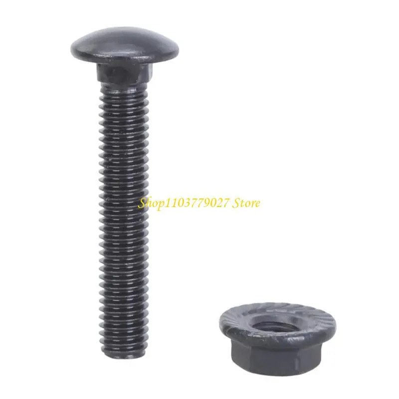 C4DF 25Pieces M8x60mm Stainless Steel Carriages Bolts and Nut for Indoor Use