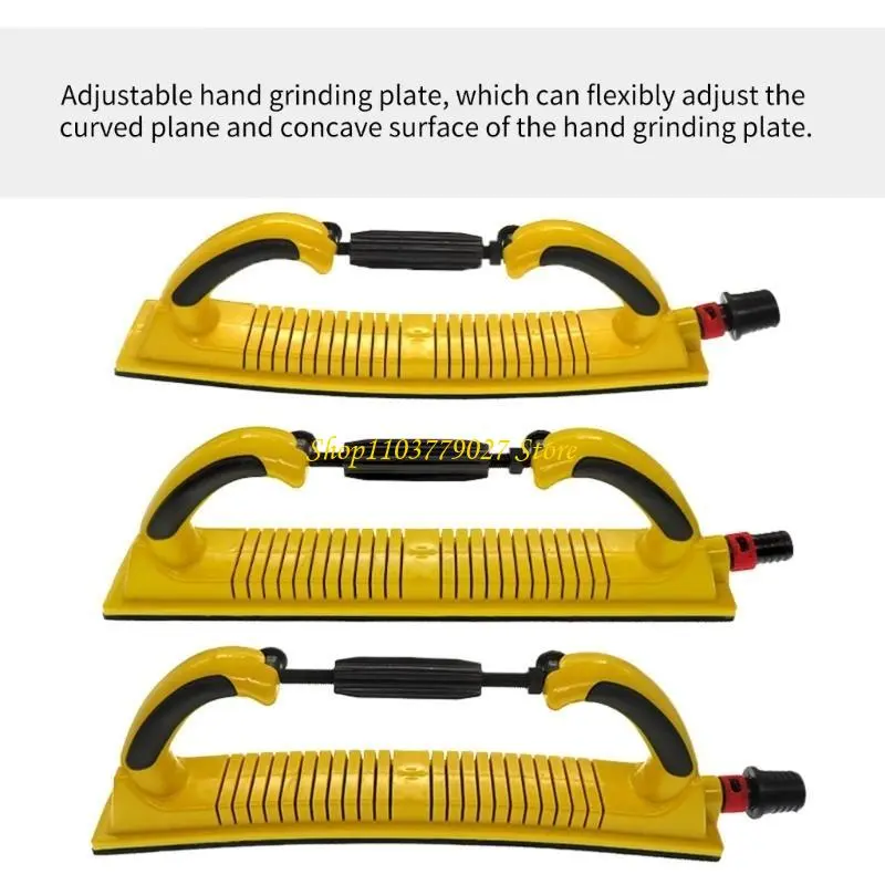 C4DF Flexible Hand Sandings Block for Sturdy Nylon Materials and Paint Stripping with Rotating Adjustable Handle Designs