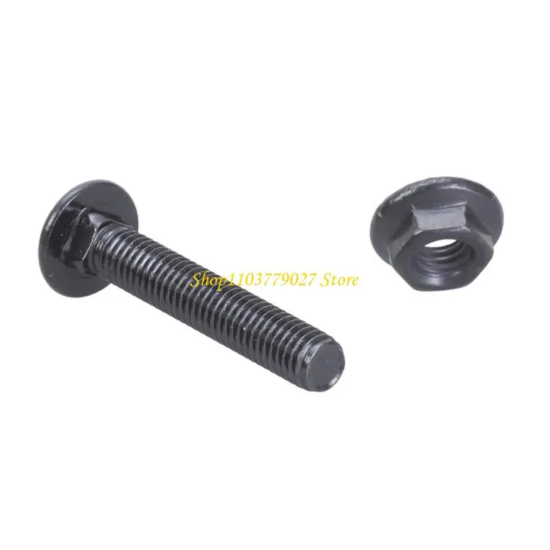 C4DF 25Pieces M8x60mm Stainless Steel Carriages Bolts and Nut for Indoor Use