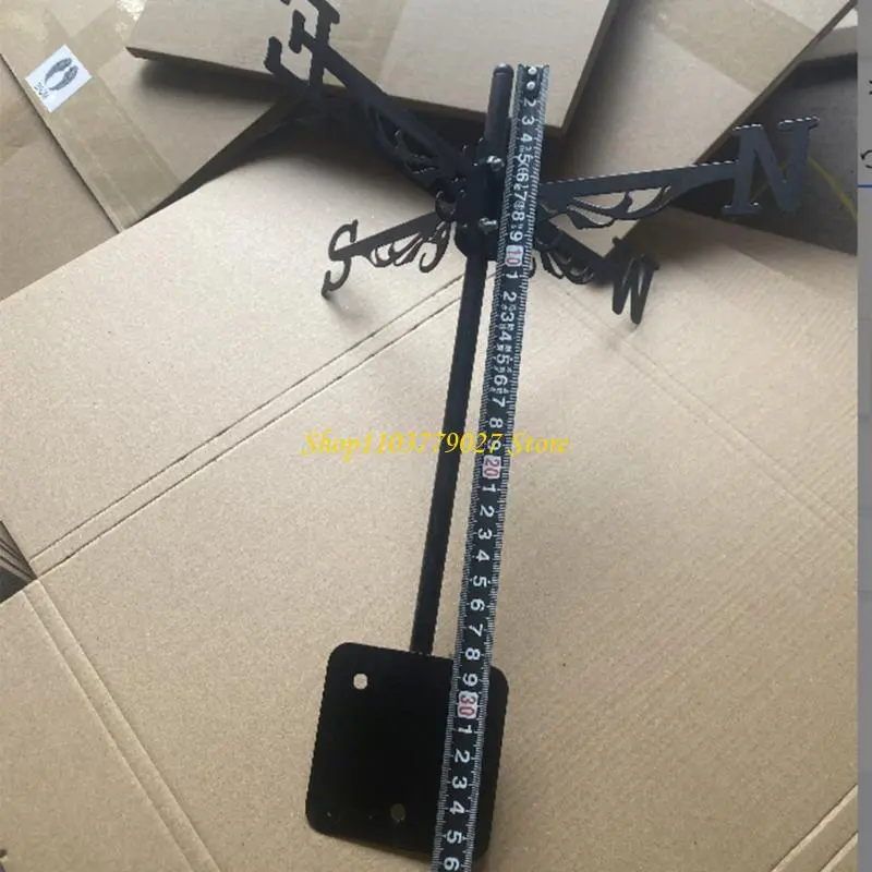 C4DF Decorative Iron Weather Vane Weathervane Perfect for Roofs and Outdoor Garden Courtyard Decoration Wind Direction Tool