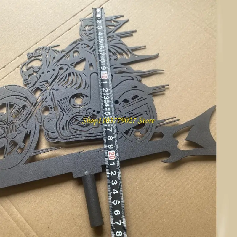 C4DF Decorative Iron Weather Vane Weathervane Perfect for Roofs and Outdoor Garden Courtyard Decoration Wind Direction Tool