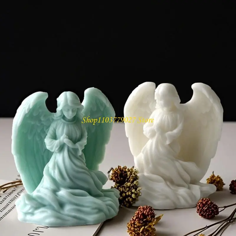 C4DF Winged Girl Silicone Molds for Epoxy Resin Soap Fondant Chocolate