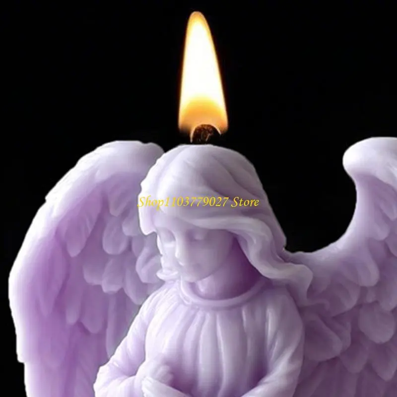 C4DF Winged Girl Silicone Molds for Epoxy Resin Soap Fondant Chocolate