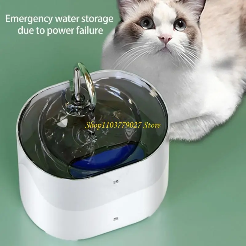 C4DF Large Capacity Spacious Water Dispenser Hygienic Dog Waterer Pet Water Fountains