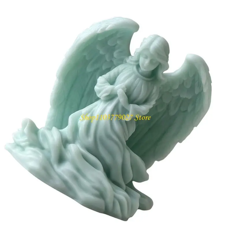 C4DF Winged Girl Silicone Molds for Epoxy Resin Soap Fondant Chocolate