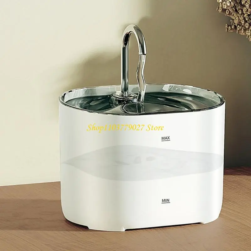 C4DF Large Capacity Spacious Water Dispenser Hygienic Dog Waterer Pet Water Fountains
