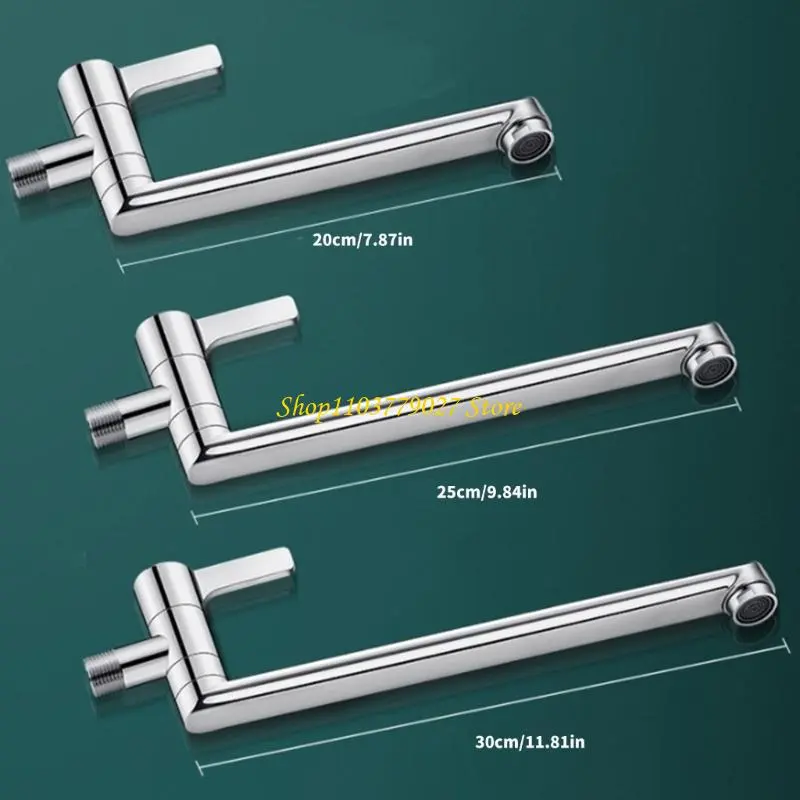 C4DF Extended Brass Faucet Suitable for Kitchens Supplies and Cleaning Zones