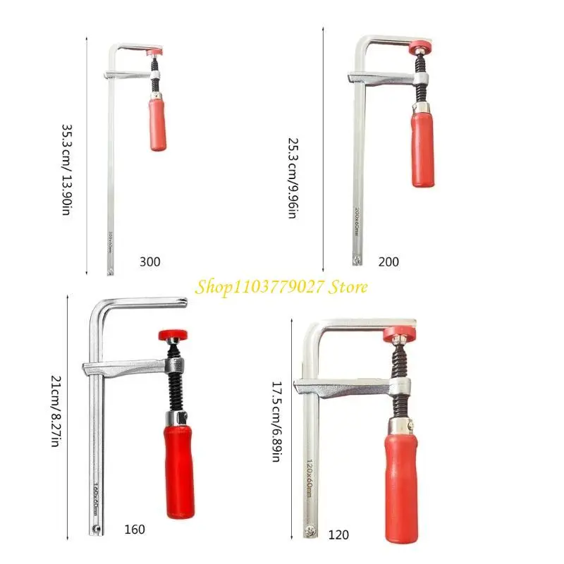 C4DF 120-300mm Guide Clamps with Screw Action Arm Portable Track Clamps