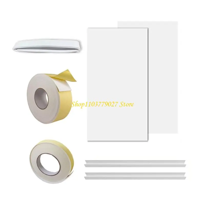 C4DF Complete Window Plastic Panel Set for Heat Retention and Draft Prevention