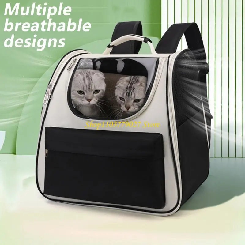 C4DF Cats Carriers Bag Spacious Bag for Travel Soft Shoulder Bag Large Capacity