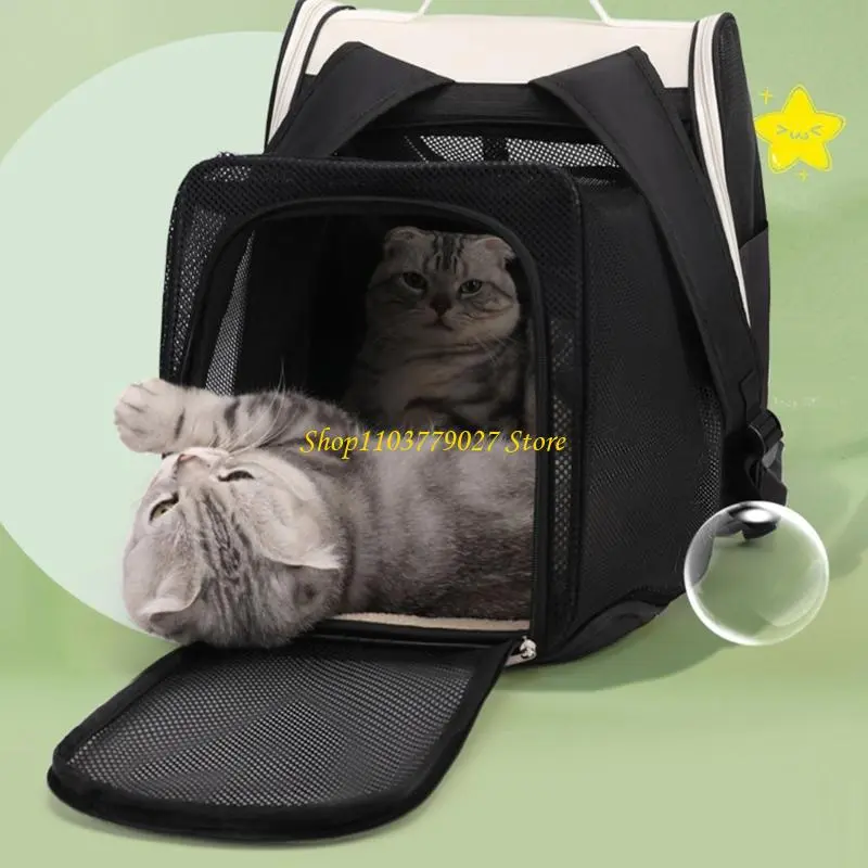 C4DF Cats Carriers Bag Spacious Bag for Travel Soft Shoulder Bag Large Capacity