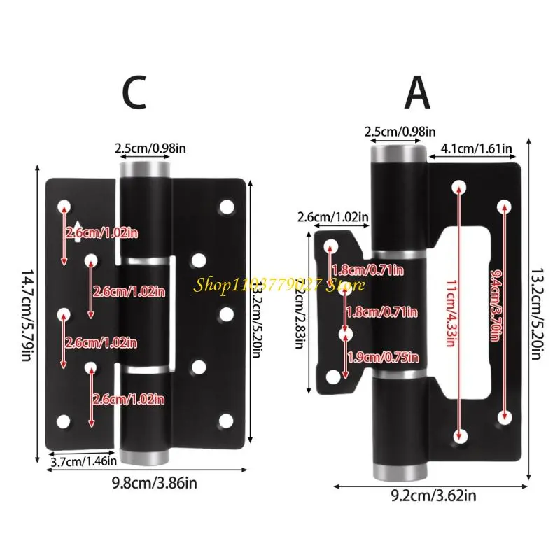 C4DF Soft Closing Door Hinge Automatic Door Closing Hinge with Quiet Hydraulic Buffers