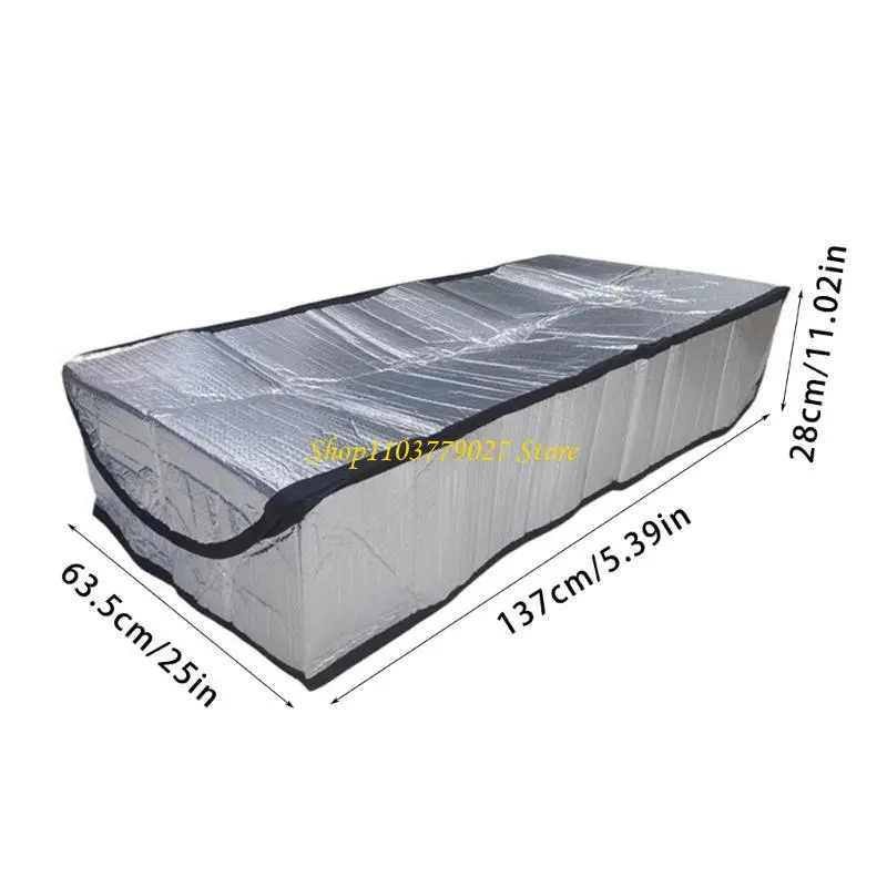 C4DF Attic Stair Insulation Cover Thickened Pull Down Ladder Thermal Protective Tent Attic Door Insulators with Zippers