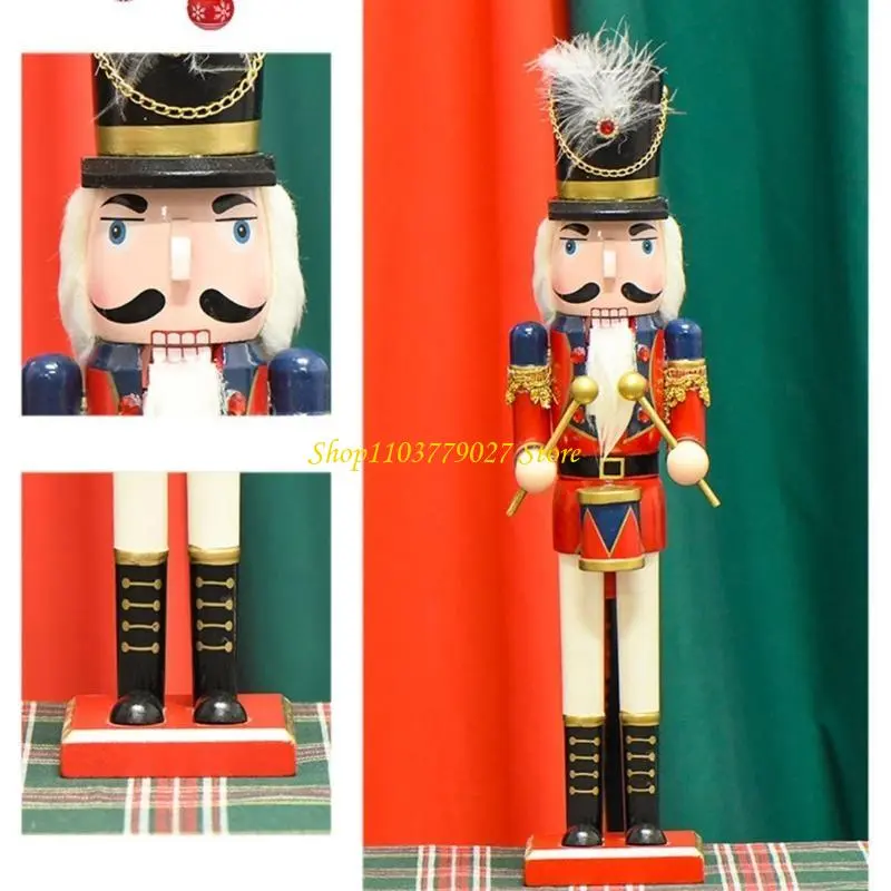 C4DF Sturdy Nutcrackers Soldiers Christmas Fireplaces Decorations Ornament