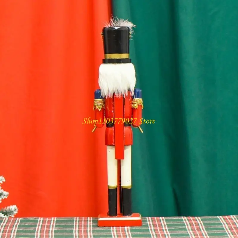 C4DF Sturdy Nutcrackers Soldiers Christmas Fireplaces Decorations Ornament