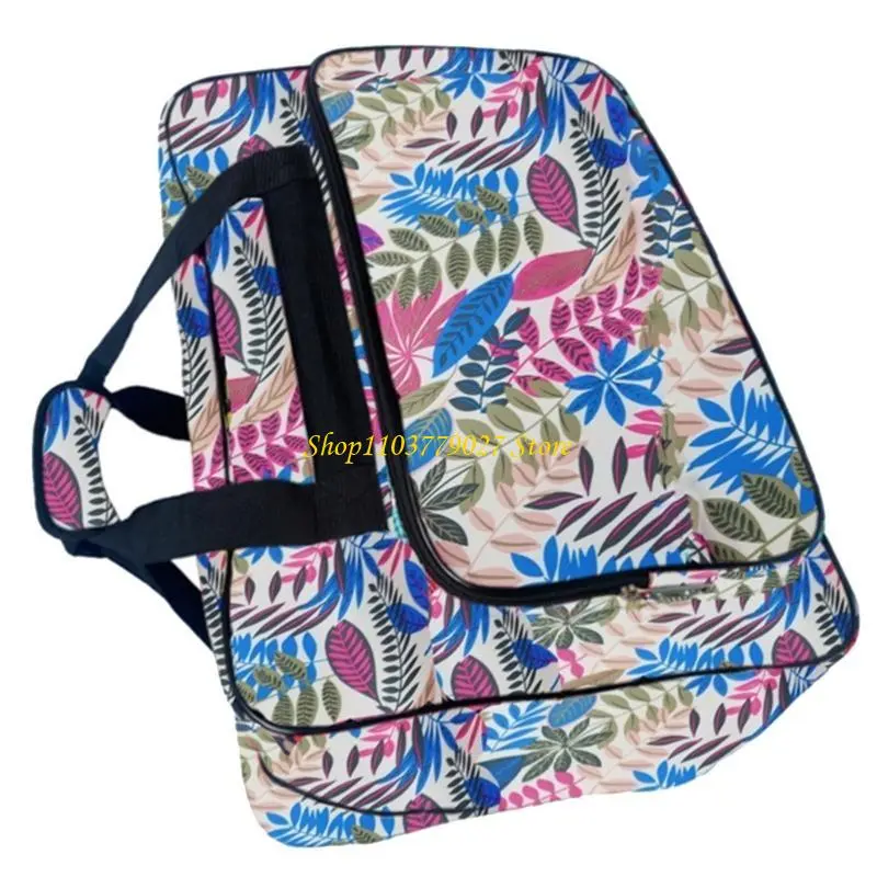 C4DF Sewing Equipment Supplies Home Storage Bag Convenient Sturdy Nylon Carry Bag with Multiple Compartments for Hobbyists