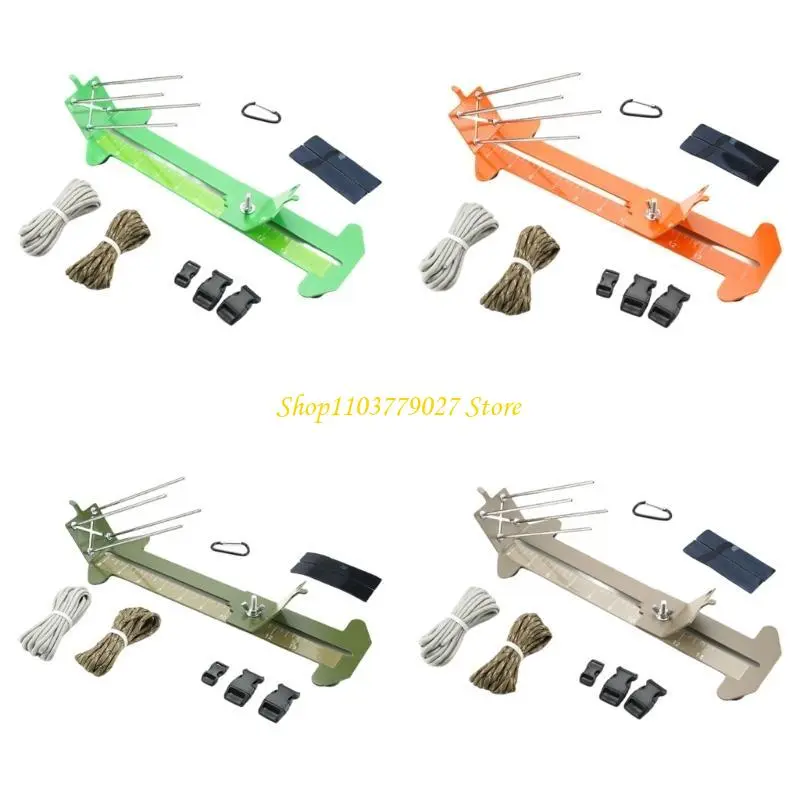 C4DF Paracord Bracelets Jig Tool Stainless Steel Braiding Tool For Weaving Parachute Cord Bracelets Wristbands Decorations