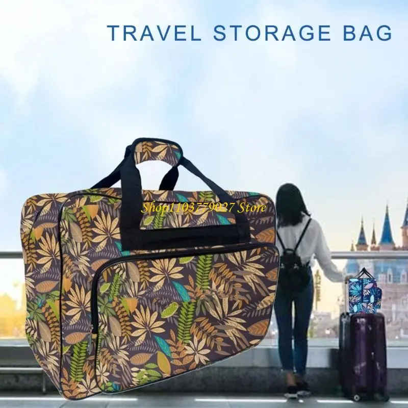 C4DF Sewing Equipment Supplies Home Storage Bag Convenient Sturdy Nylon Carry Bag with Multiple Compartments for Hobbyists