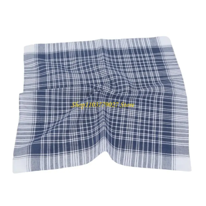 C4DF Classical Handkerchiefs Soft Fabric Washcloth With Strong Absorbency Towel Wash Cloths Antibacterials Features Washcloth
