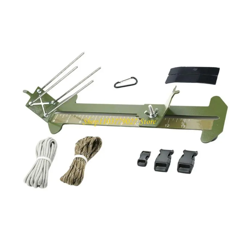 C4DF Paracord Bracelets Jig Tool Stainless Steel Braiding Tool For Weaving Parachute Cord Bracelets Wristbands Decorations