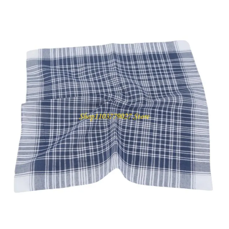 C4DF Classical Handkerchiefs Soft Fabric Washcloth With Strong Absorbency Towel Wash Cloths Antibacterials Features Washcloth