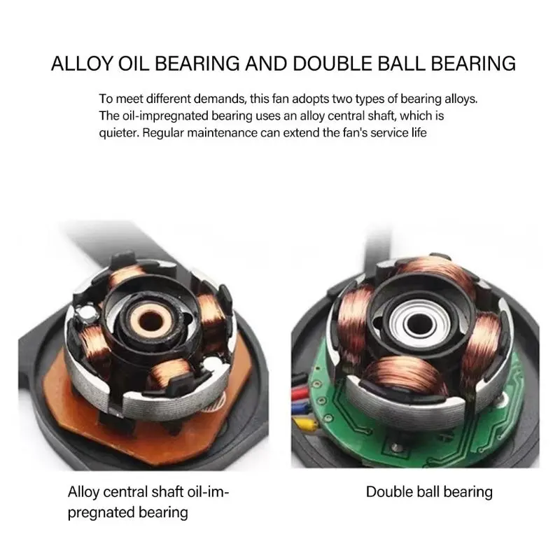 C4DF 9733 USB Powered 5V Blower Fan With Three Speed Settings For Outdoor Camping BBQ