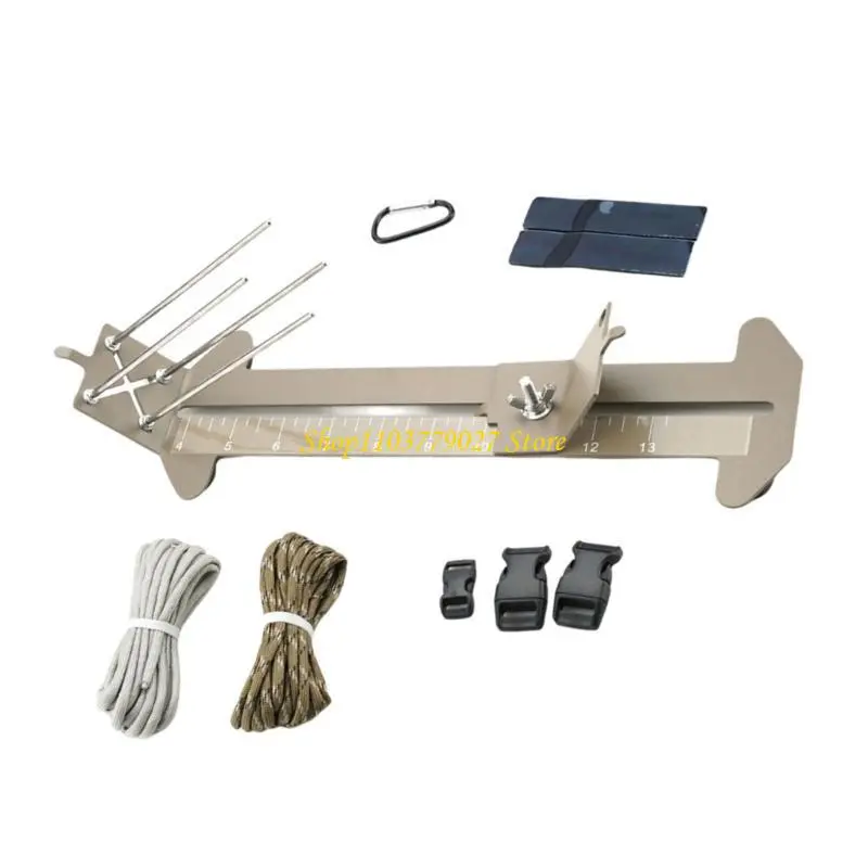 C4DF Paracord Bracelets Jig Tool Stainless Steel Braiding Tool For Weaving Parachute Cord Bracelets Wristbands Decorations