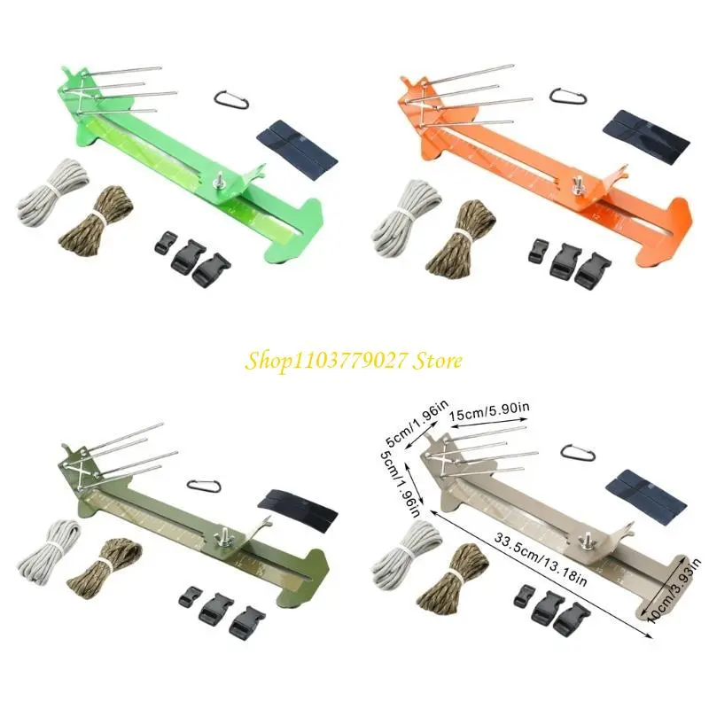 C4DF Paracord Bracelets Jig Tool Stainless Steel Braiding Tool For Weaving Parachute Cord Bracelets Wristbands Decorations