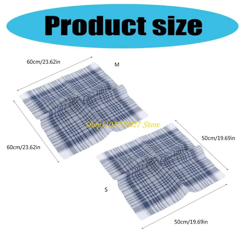 C4DF Classical Handkerchiefs Soft Fabric Washcloth With Strong Absorbency Towel Wash Cloths Antibacterials Features Washcloth
