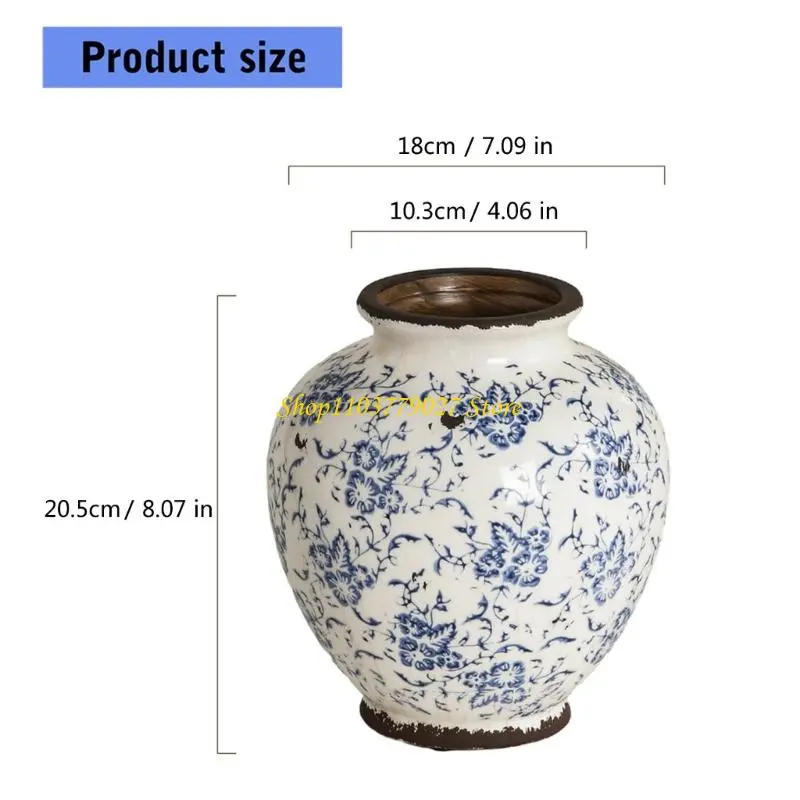 C4DF Crafteds Chinese Styles Vases Antique Crackles Texture Living Space Accent