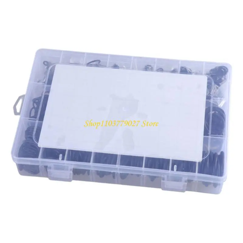 C4DF 1200Pcs Nitrile Rubber O Rings Kits Rubber O Rings Sealing Gasket Washer Seal Assortment Set Resist Oil and Heat O Rings