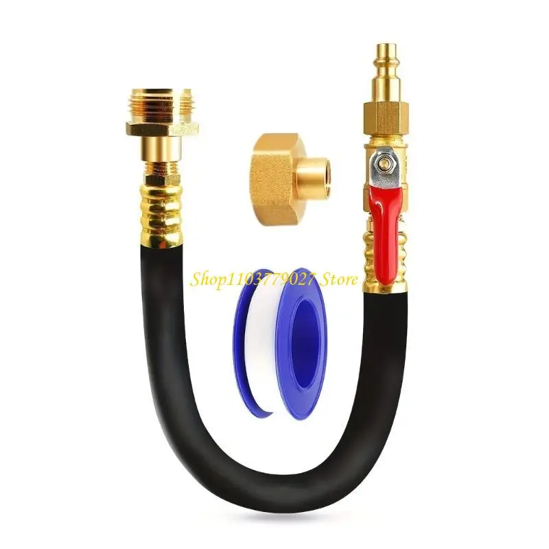 C4DF Campers Winterizing Kits Sprinkler Winterizing Blowout Kits with Shut Close Valves for Motorhome Boat Campers Travel