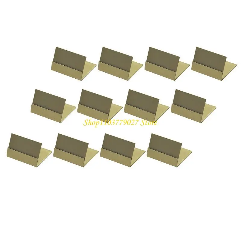 C4DF 12pcs Table Card Stands Metal Cellphone Holder Rack Conference Room Accessories