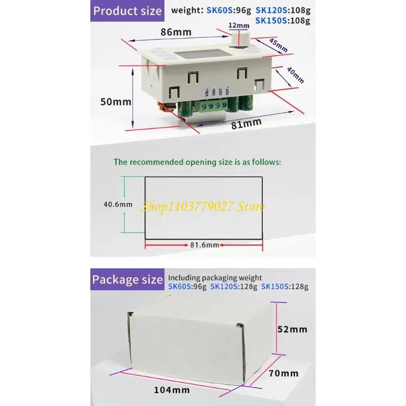 C4DF Regulated Power Supply Converter 0~40V 60W Step Down Stabilized Voltages Current Regulator Step Down Module Enduring