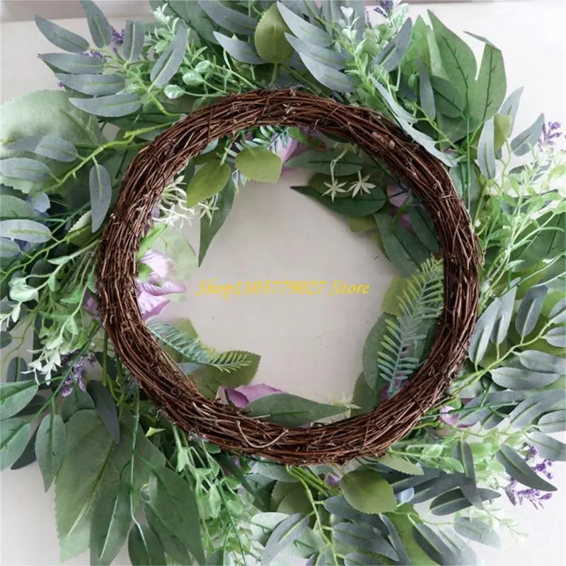 C4DF Realistic Artificial Rose Wreath for Wedding Valentines Indoor and Outdoor Use