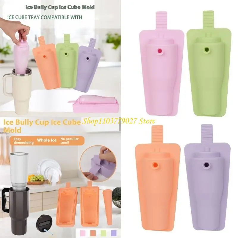 C4DF Silicone Ice Tray for Beverage Cooling Large Capacity Ice Cubes Mold for Coffee Shops and Cocktails Mixing