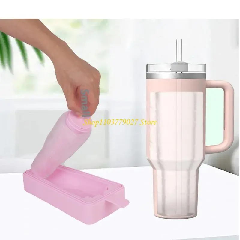 C4DF Silicone Ice Tray for Beverage Cooling Large Capacity Ice Cubes Mold for Coffee Shops and Cocktails Mixing
