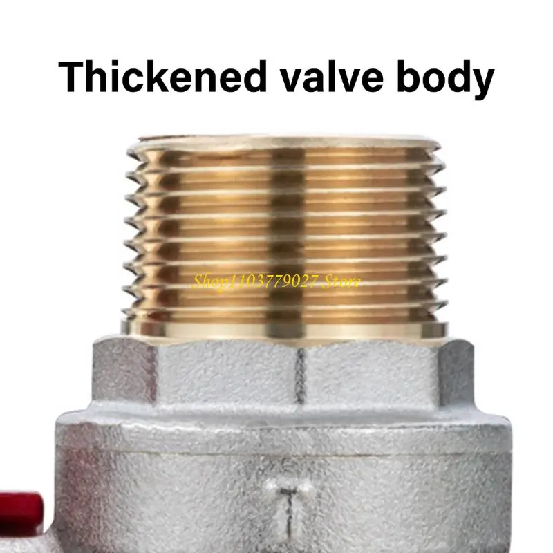 C4DF Sturdy Brass Round Valves PTFE Seal EN13828 Compliant Water Systems Use