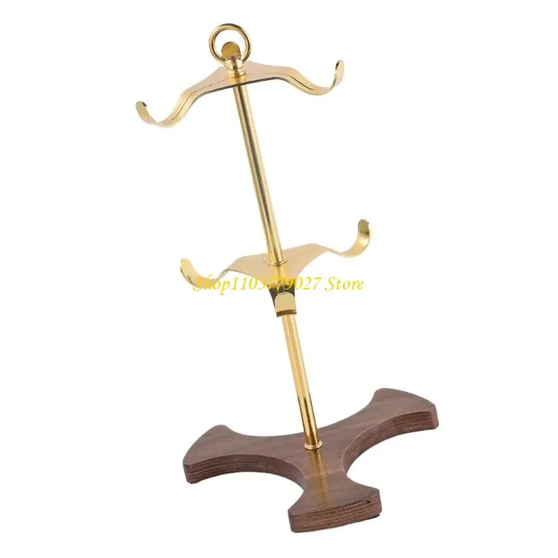 C4DF 6 Hook Kitchen Counter Metal Frame and Base Coffee Mug Holder For Office Storage Wine Glass Hanger