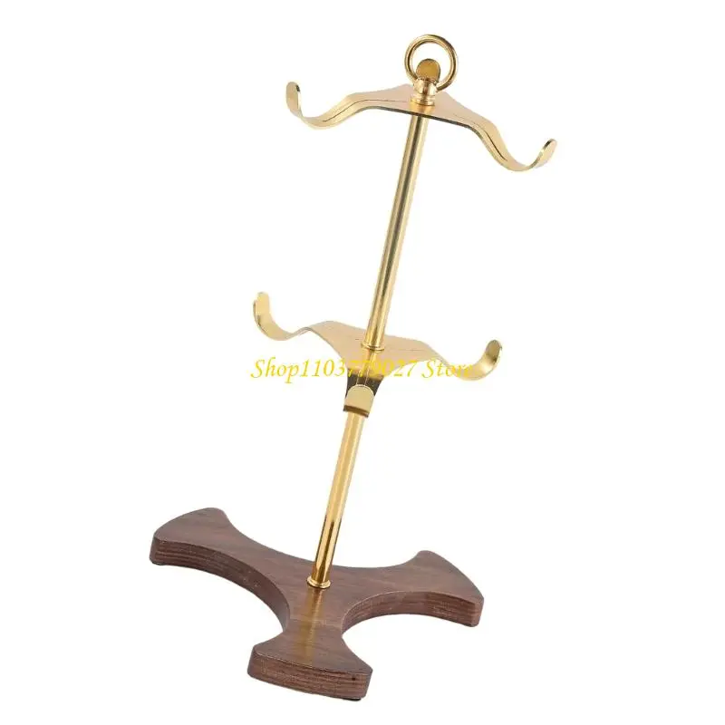 C4DF 6 Hook Kitchen Counter Metal Frame and Base Coffee Mug Holder For Office Storage Wine Glass Hanger