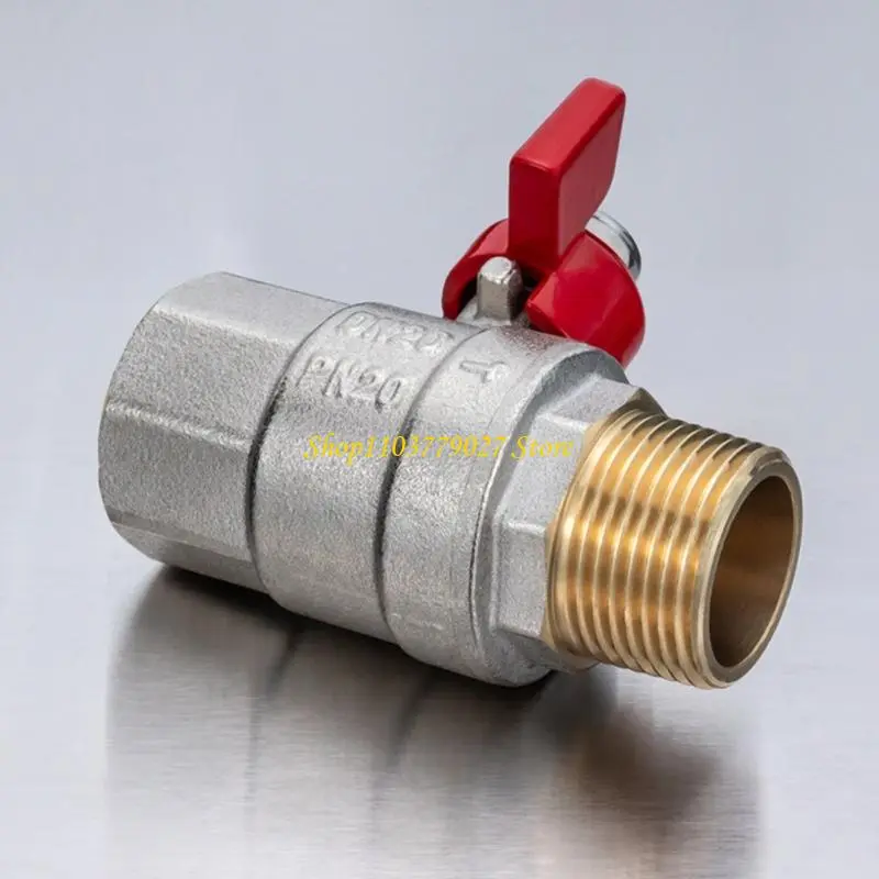 C4DF Sturdy Brass Round Valves PTFE Seal EN13828 Compliant Water Systems Use