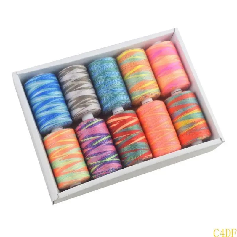 C4DF Polyester Thread for Sewing Machine Hand Stitching DIY Craft