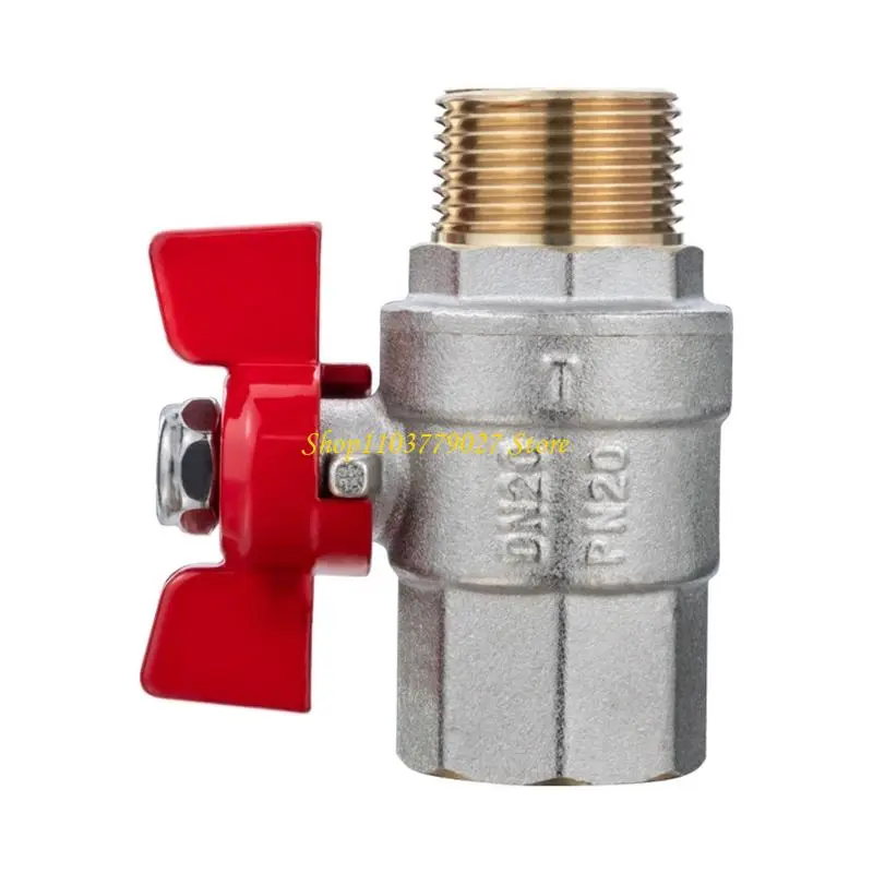 C4DF Sturdy Brass Round Valves PTFE Seal EN13828 Compliant Water Systems Use
