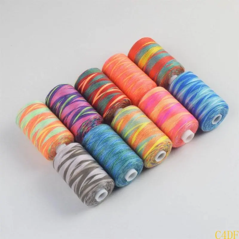 C4DF Polyester Thread for Sewing Machine Hand Stitching DIY Craft