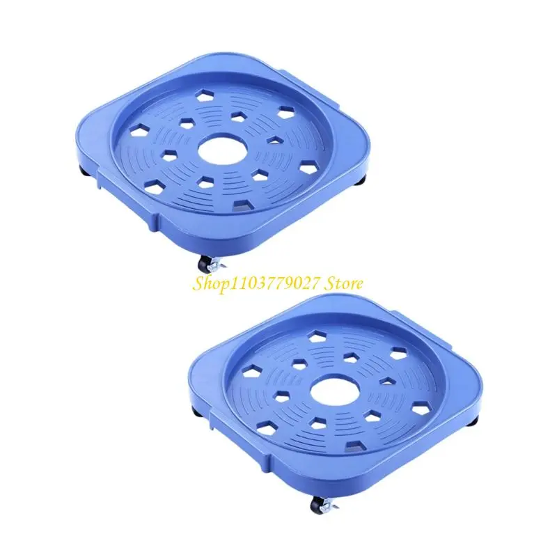 C4DF Set of 2 Sturdy Propanes Bottle Base With Locking Wheel Sturdy Frame Multifunctional Designs for Home Workshop