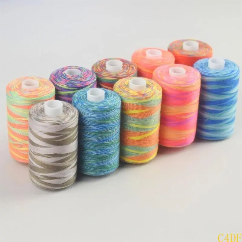 C4DF Polyester Thread for Sewing Machine Hand Stitching DIY Craft